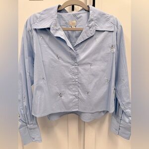 Embellished button up